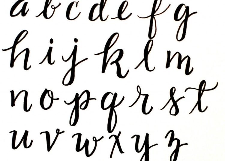 13 Calligraphy Letters Easy For Beginner Visual Arts Ideas