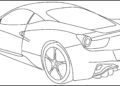 Car Coloring Pages Ferrari