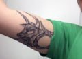 Cool Taurus Tattoo For Men on Inner Arm