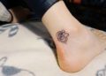 Cute Aries Tattoo For Females on Foot