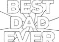 Easy Fathers Day Coloring Pages