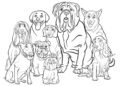 Family Dog Coloring Pages