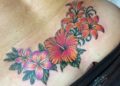 Flower Lower Back Tattoo Design