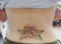 Flower Lower Back Tattoo Design Ideas For Girl