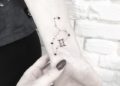 Gemini Tattoo Constellation Design For Women on Wrist