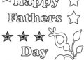 Happy Fathers Day Coloring Pages Easy