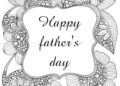 Happy Fathers Day Coloring Pages For Adult