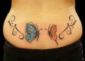 Lower Back Tattoo Design Butterfly For Women