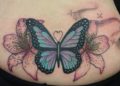 Lower Back Tattoo Design of Butterfly