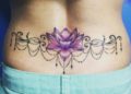 Lower Back Tattoo Design of Flower For Women