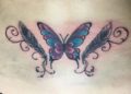 Lower Back Tattoo of Butterfly For Women