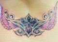 Lower Back Tattoos Design For Women of Wing