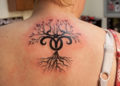 Mysterious Aries Tattoo For Females on Back