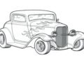 Old Car Coloring Pages For Kid