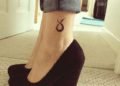 Small Taurus Tattoo For Women on Ankle