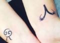 Small Tribal Taurus Tattoo Design on Wrist For Women