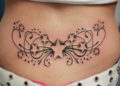 Stars Lower Back Tattoo Design Ideas For Women