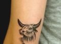 Taurus Tattoo Bull Head For Women on Hand