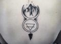 Taurus Tattoo For Women of Natural Landscape and Symbol Design