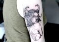 Taurus Tattoo For Women on Upper Arm