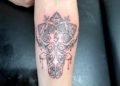 Taurus Tattoo Mandala Flower For Women on Hand