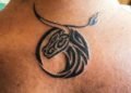 Taurus Tattoo Tribal For Women on Neck