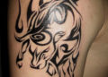 Tribal Aries Tattoo Design For Men