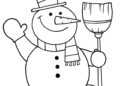 Winter Coloring Pages of The Snowman