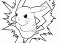 Angry Pikachu Coloring Pages