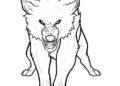 Angry Wolf Coloring Pages Printable