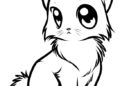 Anime Kitten Coloring Pages