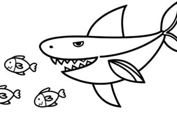 11 best baby shark coloring pages for kids visual arts ideas