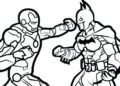 Batman VS Iron Man Coloring Pages