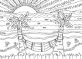 Beach Coloring Pages For Elementary School