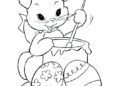 Bunny Coloring Pages Cooking