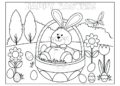 Bunny Coloring Pages For Kid