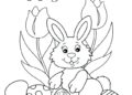 Bunny Coloring Pages Images For Easter Day