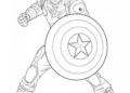 Captain America Coloring Pages For Children
