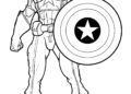 Captain America Coloring Pages Printable For Kids
