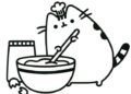 Cat Coloring Pages Cooking