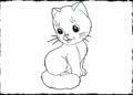 Cat Coloring Pages For Kid