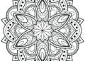 Creative Mandala Coloring Pages Flower