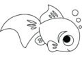 Cute Fish Coloring Pages Image