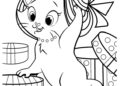 Cute Kitten Coloring Pages For Kids