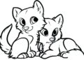 Cute Wolf Coloring Pages For Kids
