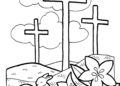 Easter Coloring Pages of Cross