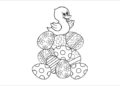 Easter Coloring Pages of The Duck and The Egg