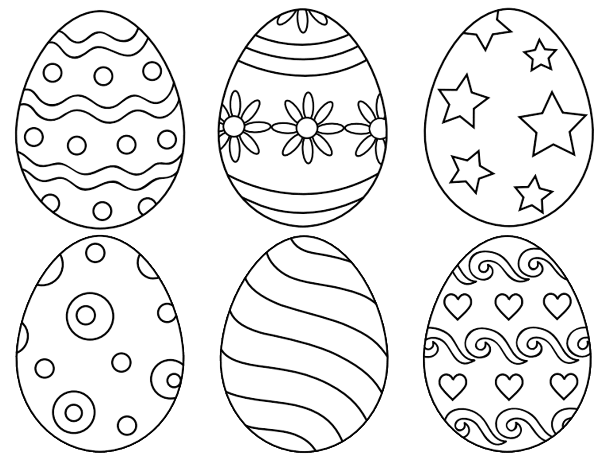 Пасхальные яйца для детей распечатать