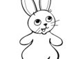 Easy Bunny Coloring Pages For Children