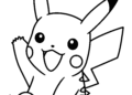Easy Pikachu Coloring Pages